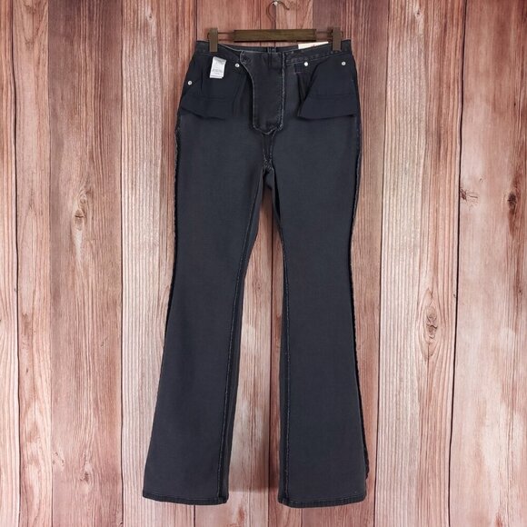 NWT Idyllwind Womens 12 Twelve South Wash Down High Risin Lace-Up Bootcut Jeans - Picture 3 of 15